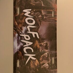 Wolf Pack License Plate